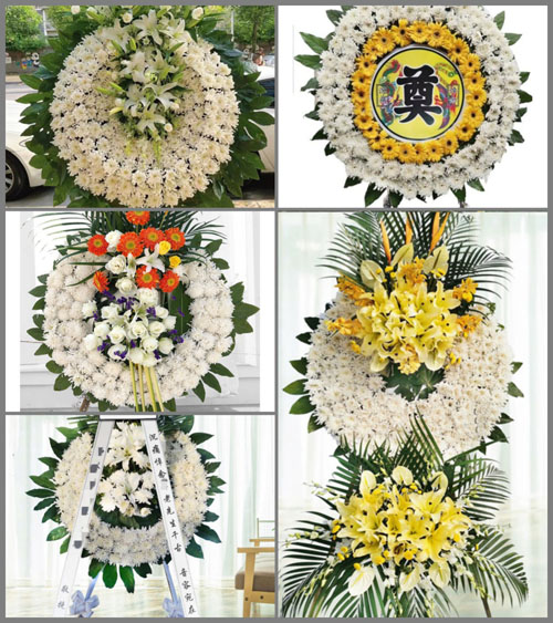 广东梅州市五华县岐岭镇黄福村花圈速递